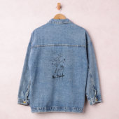 Minimal Boho Wild Blume , Bohemiam Minimal Bridge Jeansjacke (Hangar)