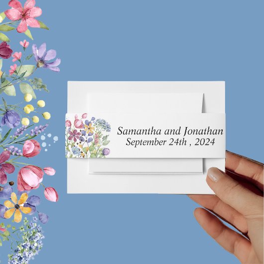 Minimal Boho Wildblume Bly Band