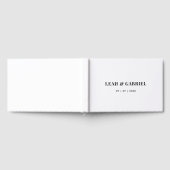 Minimal Bold Couples Wedding Gästebuch (Voll)
