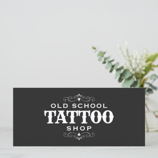 Minimal Bold Tattoo Artist Gift Certification (Stehend Vorderseite)