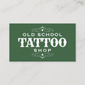 Minimal Bold Tattoo Artist Visitenkarte (Vorderseite)