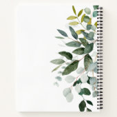 MINIMAL BOTANICAL GREEN LEAF PERSONALISIERTES Note Notizblock (Rückseite)