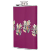 Minimal Botanical Leaf Pattern Flachmann (Links)