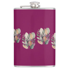 Minimal Botanical Leaf Pattern Flachmann