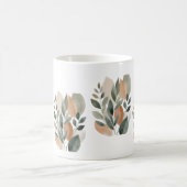 Minimal Botanical Leaf Pattern Kaffeetasse (Mittel)