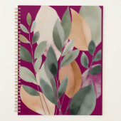 Minimal Botanical Leaf Pattern  Planer (Vorderseite)
