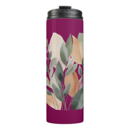 Minimal Botanical Leaf Pattern Thermosbecher