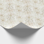 Minimal Botanical Line Art Pattern (1) Geschenkpapier (Ecke)