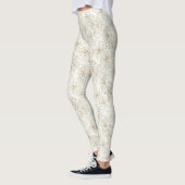 Minimal Botanical Line Art Pattern (1) Leggings (Links)