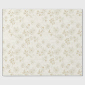 Minimal Botanical Line Art Pattern (2) Geschenkpapier (Flach)