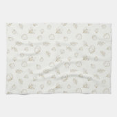 Minimal Botanical Line Art Pattern (3) Geschirrtuch (Horizontal)