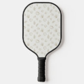 Minimal Botanical Line Art Pattern (3) Pickleball Schläger (Rückseite)