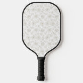 Minimal Botanical Line Art Pattern (4) Pickleball Schläger (Rückseite)