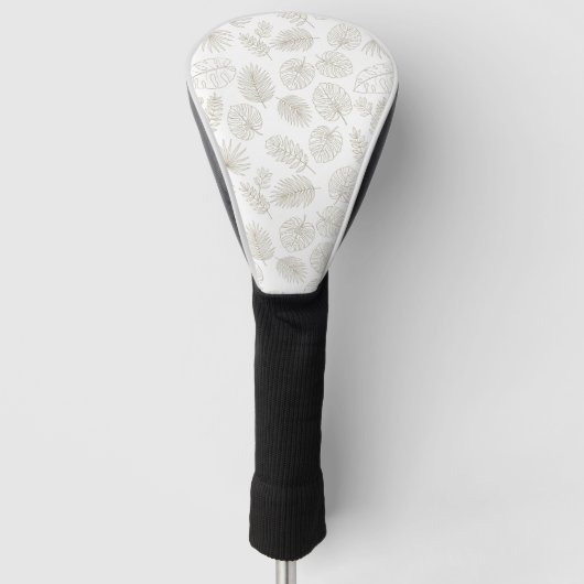 Minimal Botanical Line Art Pattern (5) Golf Headcover (Vorderseite)