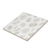 Minimal Botanical Line Art Pattern (6) Fliese (Seite)