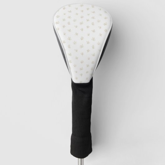 Minimal Botanical Line Art Pattern (7) Golf Headcover (Vorderseite)