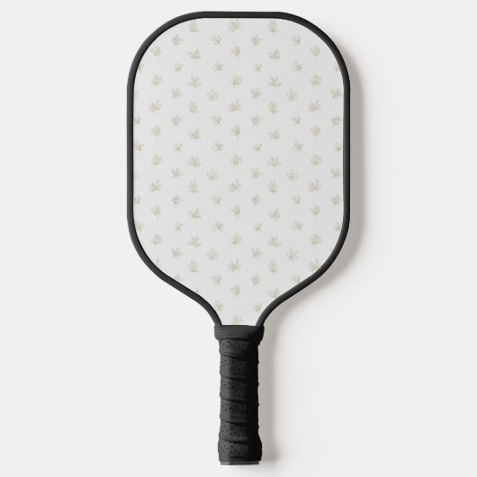 Minimal Botanical Line Art Pattern (7) Pickleball Schläger (Vorderseite)