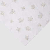 Minimal Botanical Line Art Pattern (7) Seidenpapier (Detail)