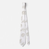 Minimal Botanical Line Art Pattern (8) Krawatte (Vorderseite)