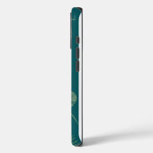 Minimal Botanical Pastel Green Custom Name Phone Case-Mate iPhone Hülle (Rückseite / Links)