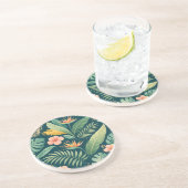 Minimal Botanical Pattern Getränkeuntersetzer (Seite)