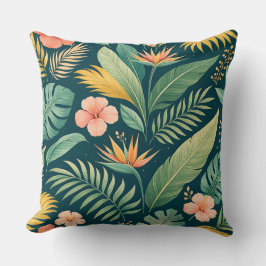 Minimal Botanical Pattern Kissen