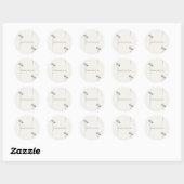 Minimal Botanical Sticker - Breathe and Grow (Blatt)