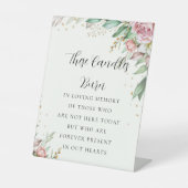 Minimal botanisch im Zeichen des Love Memory Sockelschild (Vorderseite)