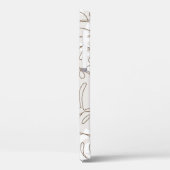 Minimal botanische Kunst nahtloses Muster. Tropisc Case-Mate iPhone Hülle (Rückseite / Links)