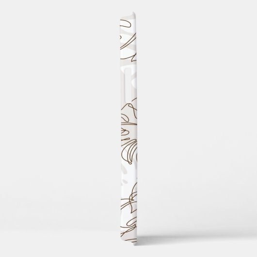 Minimal botanische Kunst nahtloses Muster. Tropisc Case-Mate iPhone Hülle (Rückseite / Rechts)