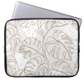 Minimal botanische Kunst nahtloses Muster. Tropisc Laptopschutzhülle (Vorderseite)