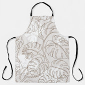 Minimal botanische Kunst nahtloses Muster. Tropisc Schürze (Vorderseite)