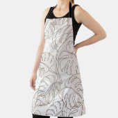 Minimal botanische Kunst nahtloses Muster. Tropisc Schürze (InSitu)