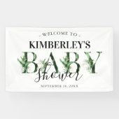 Minimal botanische tropische Vegetation Kinderdusc Banner (Horizontal)