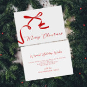 Minimal Bow Frohe Weihnachten