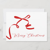 Minimal Bow Frohe Weihnachten (Vorderseite)