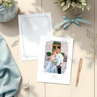 Minimal Bow & Ribbon Foto Frame Script Hochzeit