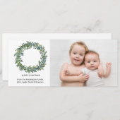 MINIMAL - Boxwood Wreath Foto Card (Vorne/Hinten)