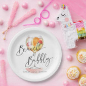 Minimal Bridal Brunch Bubbly Cocktail Party Pappteller (Party)