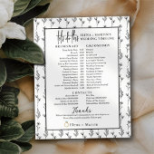 Minimal Bridal Wedding Day Timeline