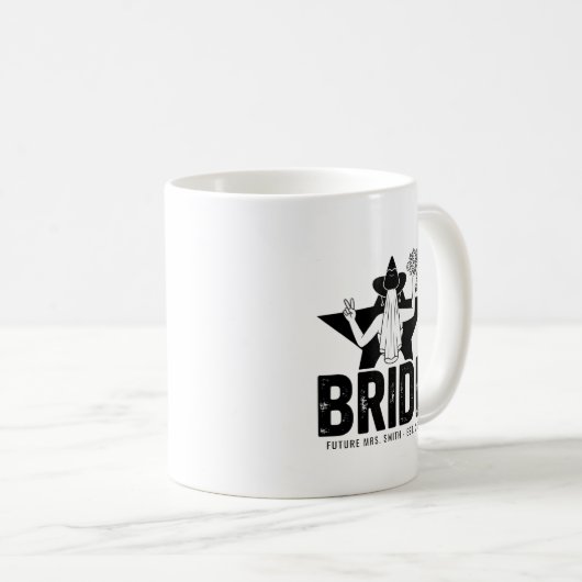 Minimal Bride Floral Kaffeetasse (VorderseiteRechts)
