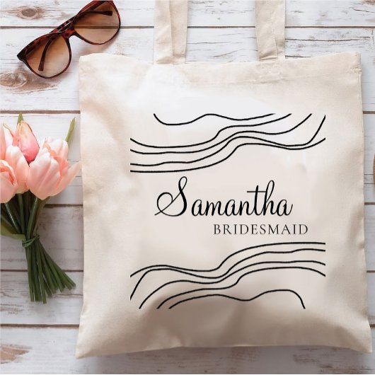 Minimal Bridesmaid Tote Bag Tragetasche