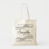 Minimal Bridesmaid Tote Bag Tragetasche (Vorne)
