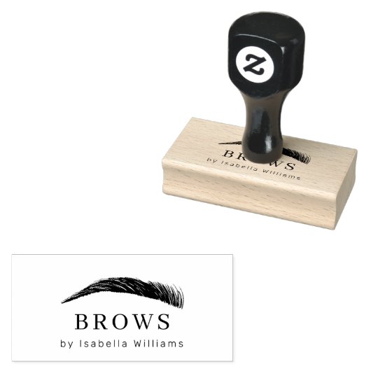 Minimal Brow Artist Logo Gummistempel (Stempel)