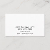 Minimal Brown Silhouette Cafe Café Treuekarte (Rückseite)