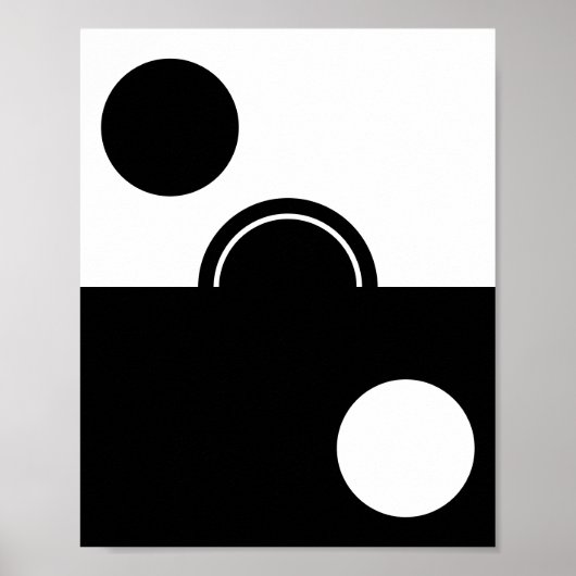 Minimal Bubble Art Poster (Vorne)