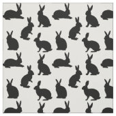 Minimal Bunny Shapes In Black Cute Easter Pattern Stoff (Muster)
