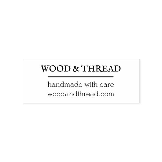 Minimal Business Address Stamp for Branding Gummistempel (Prägung)