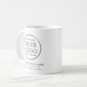 Minimal Business Company Logo Name Year Kaffeetasse (Vorderseite Links)