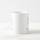 Minimal Business Company Logo Name Year Kaffeetasse (Mittel)